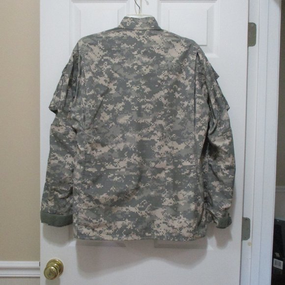Military Camoflauge Jacket sz M Green Beige Ripstop Hunting Paintball - Picture 7 of 10